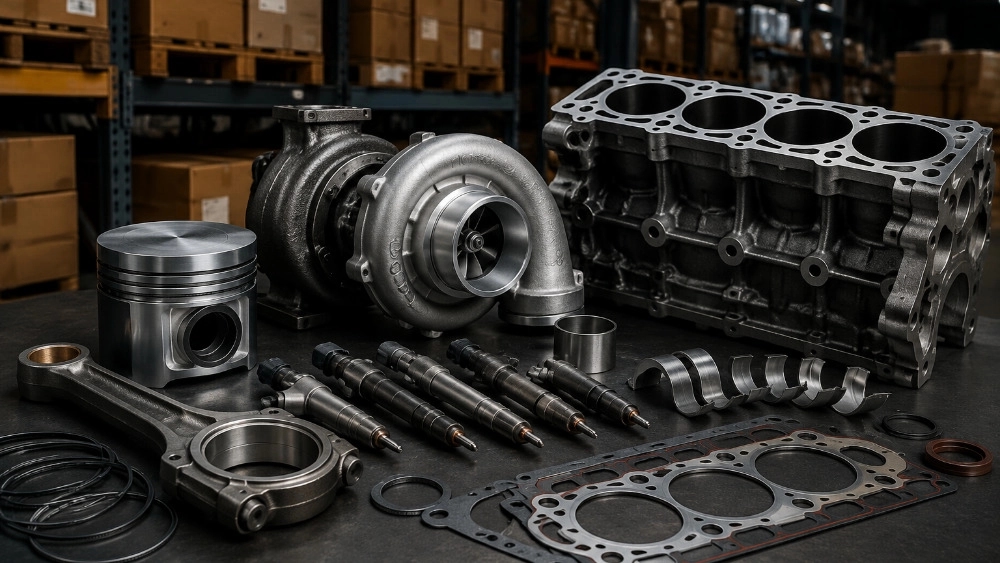 Ağır motor parçalarını garanti ve hızlı teslimatla satın alın